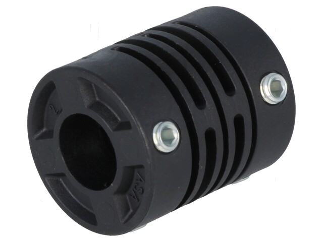 Koppeling; Ø1: 10mm; Ø2: 10mm; plastic Koppeling; Ø1: 10mm; Ø2: 10mm; plastic